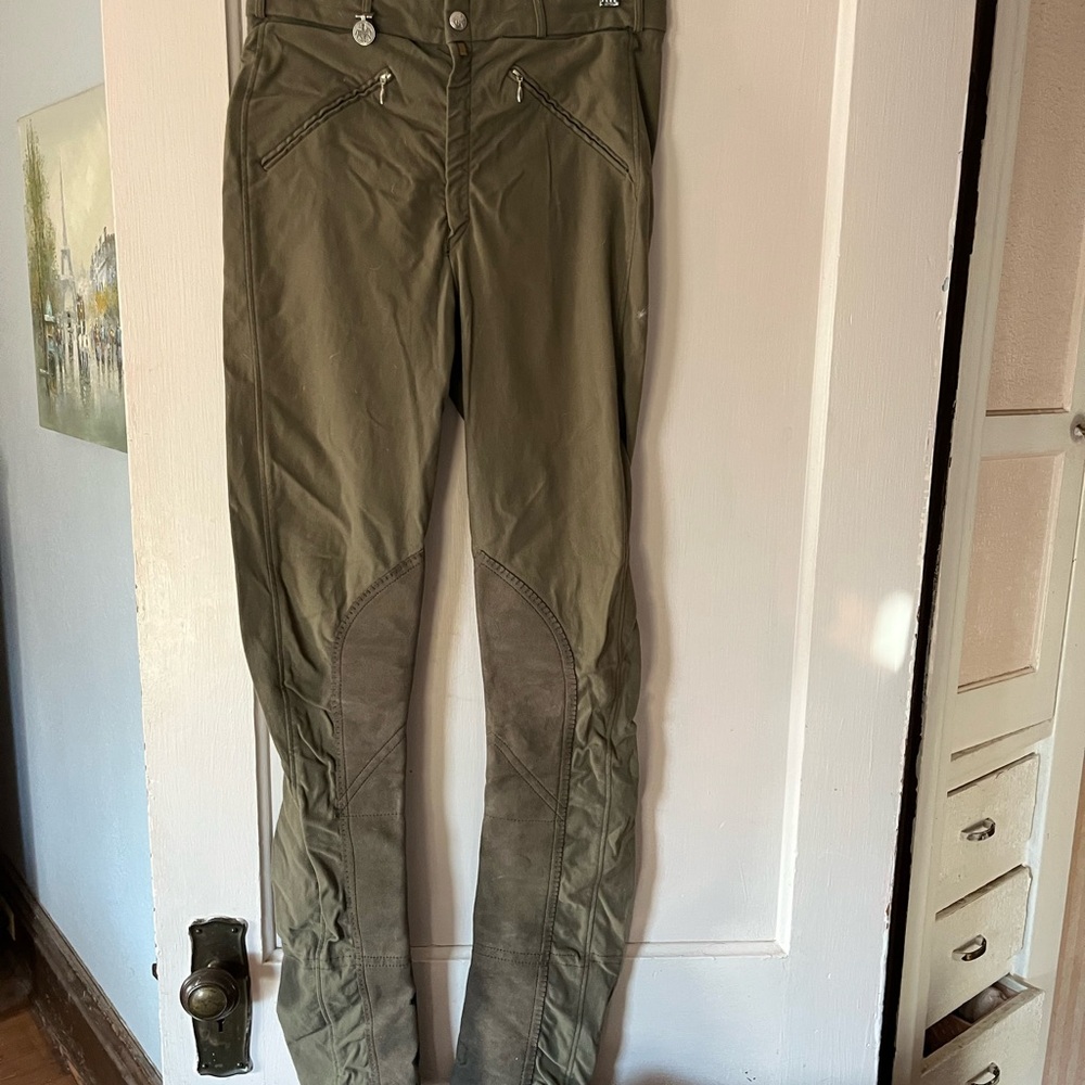 Olive green equestrian riding pants